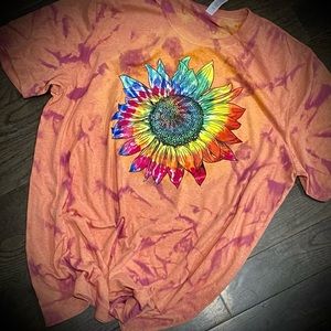 Bella+canvas reverse bleach and dye graphic tee 2x